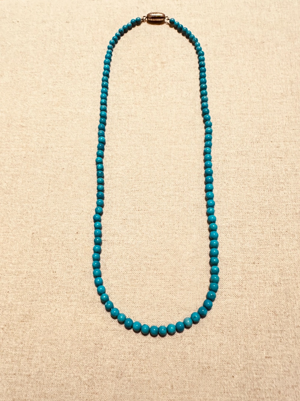 Vintage | Necklace | Vintage Turquoise Bead Necklace | One - Picture 2 of 5